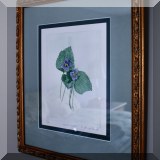 A11. “Wood Violets” limited edition signed print. 